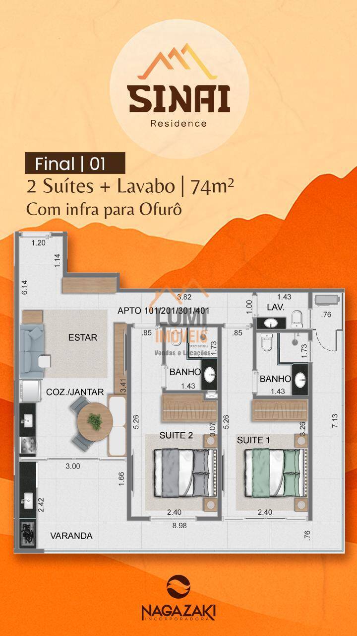 Lançamento - 2 Quartos - R$ 550.000 - Tenório - Ubatuba SP
