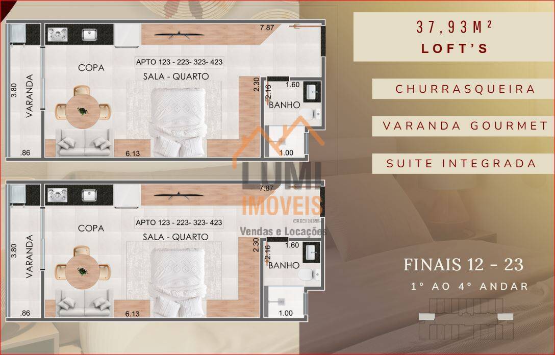 Lançamento na Praia Grande - COND KADOSH  a partir de $ 375.000 STUDIO