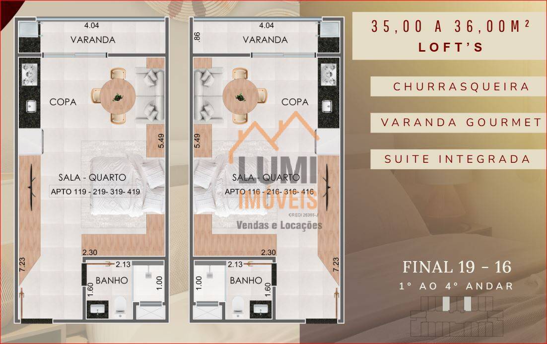 Lançamento na Praia Grande - COND KADOSH  a partir de $ 375.000 STUDIO