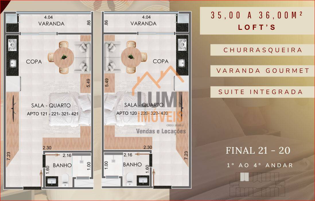 Lançamento na Praia Grande - COND KADOSH  a partir de $ 375.000 STUDIO
