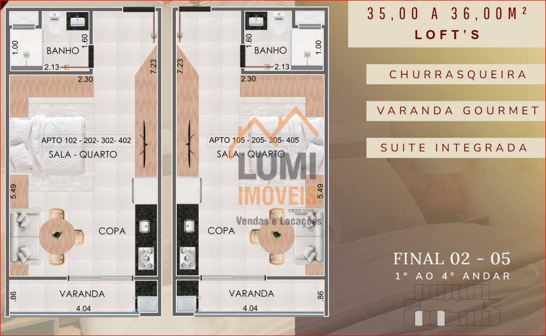 Lançamento na Praia Grande - COND KADOSH  a partir de $ 375.000 STUDIO