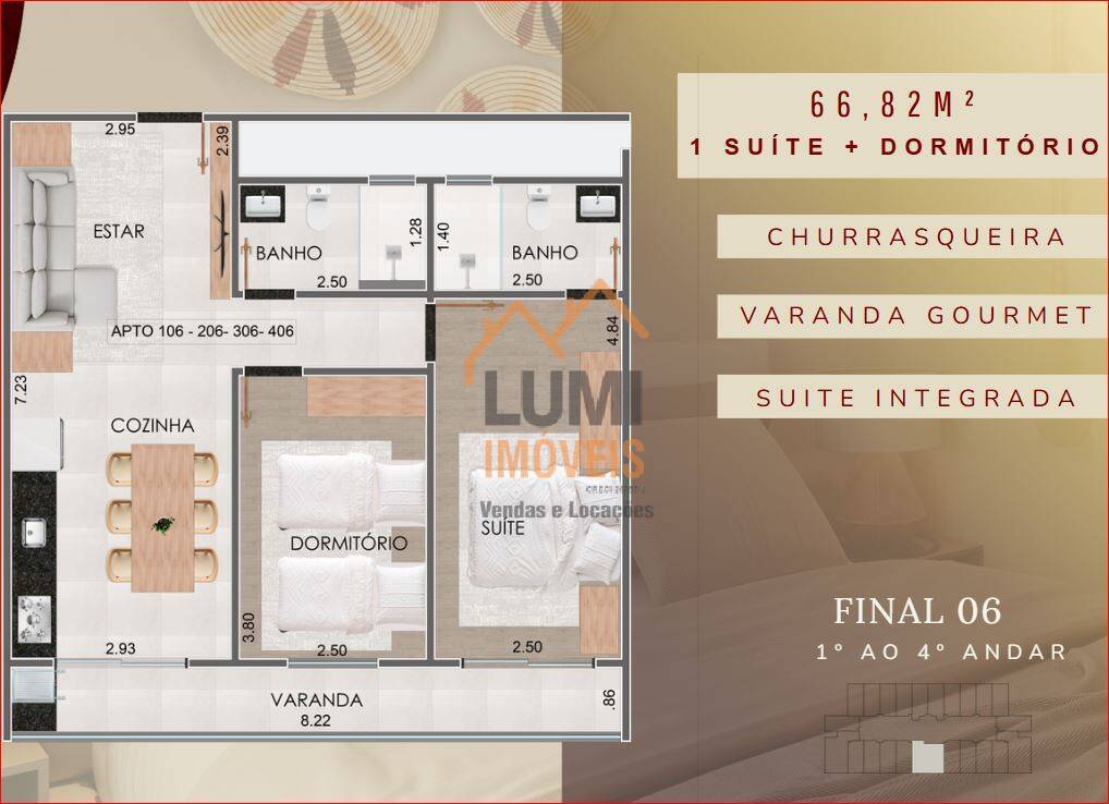 Lançamento na Praia Grande - COND KADOSH  a partir de $ 375.000 STUDIO